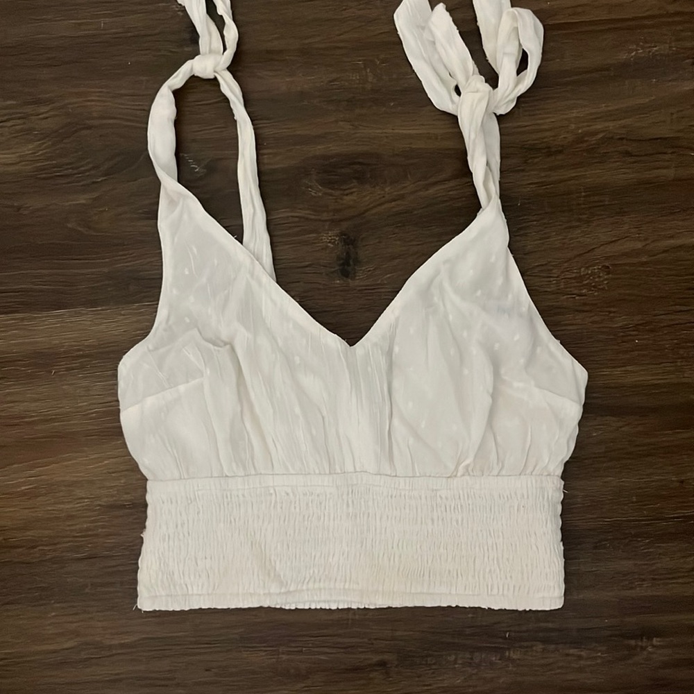 Hollister white tank